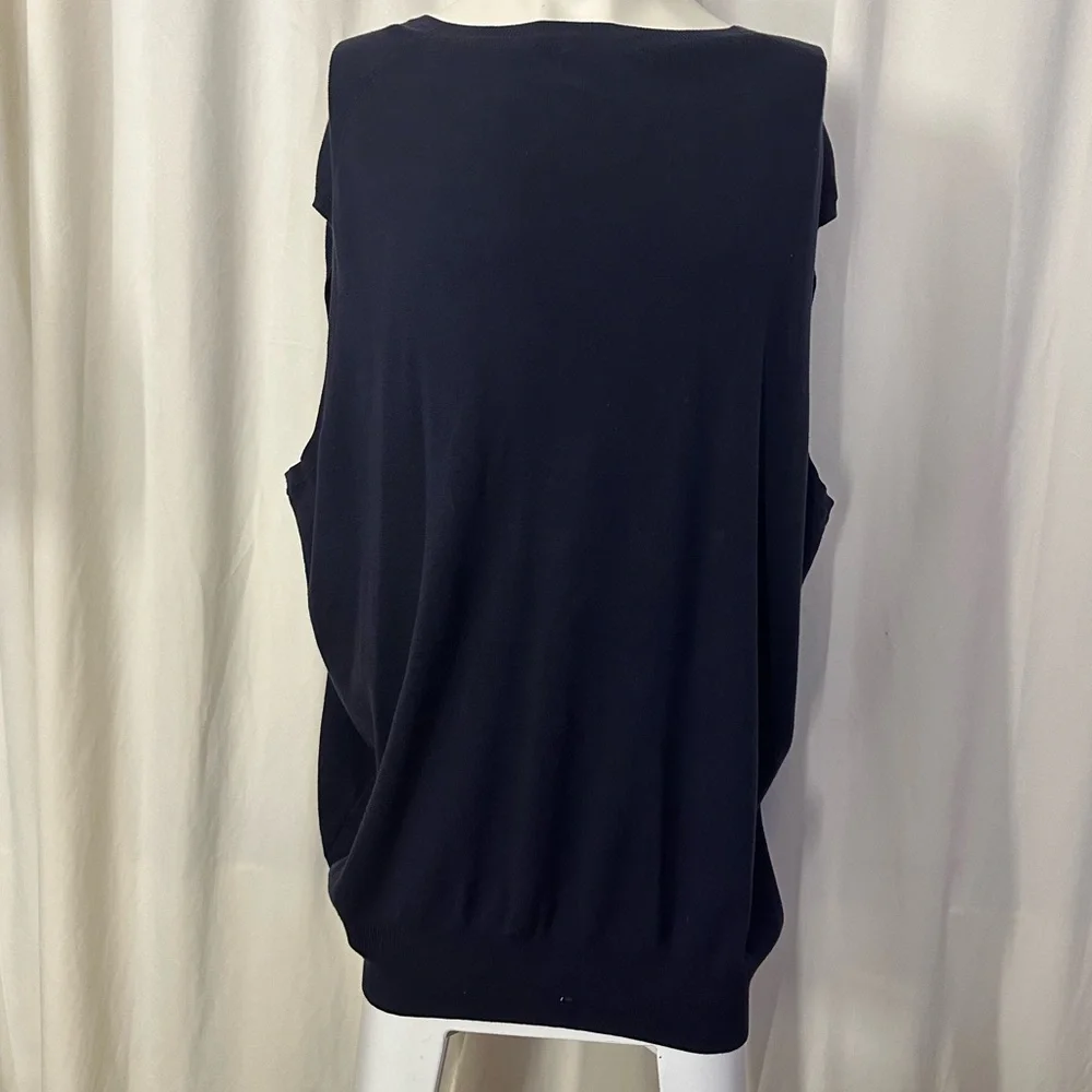 Polo Ralph Lauren Pima Cotton Sweater Vest 4XB Big Tall Classic Preppy Blue